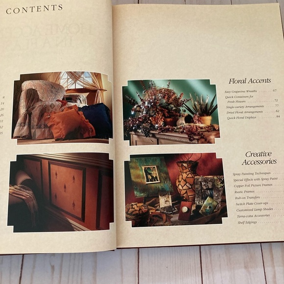 Timeless Hard Cover Home Accent  Designers Crafters Coffee Table Book - Picture 3 of 4